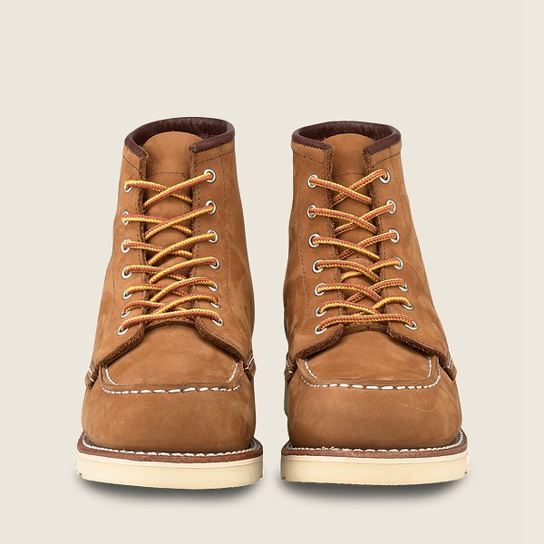 Red Wing Heritage Bot Bayan - 6-Inch Classic Moc - Short Chinook Deri - Haki - 17SQPFZBM